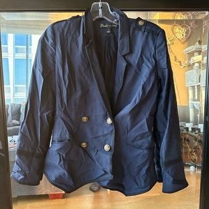 Navy blue “sailers” dress coat with anchor buttons detail
